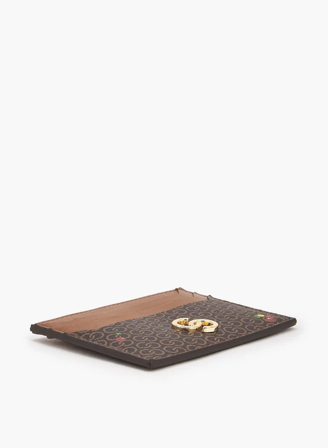 سيليست Monogram Print Card Holder
